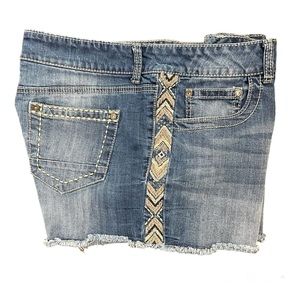 Maurices Fringe Bottom Short Jean Shorts - 15/16